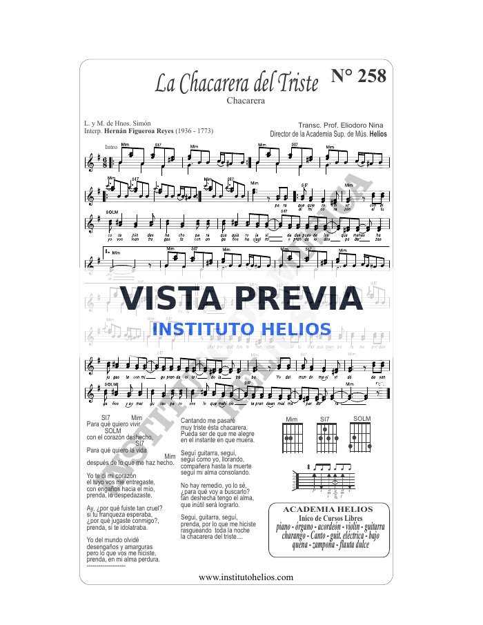 Vista previa de La chacarera del triste